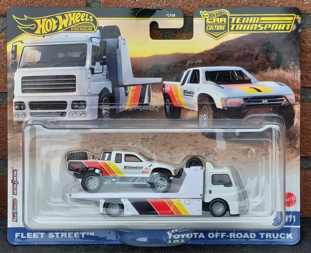 Hot Wheels Team Transport - #71 Toyota Off-Road Truck & Fleet Street