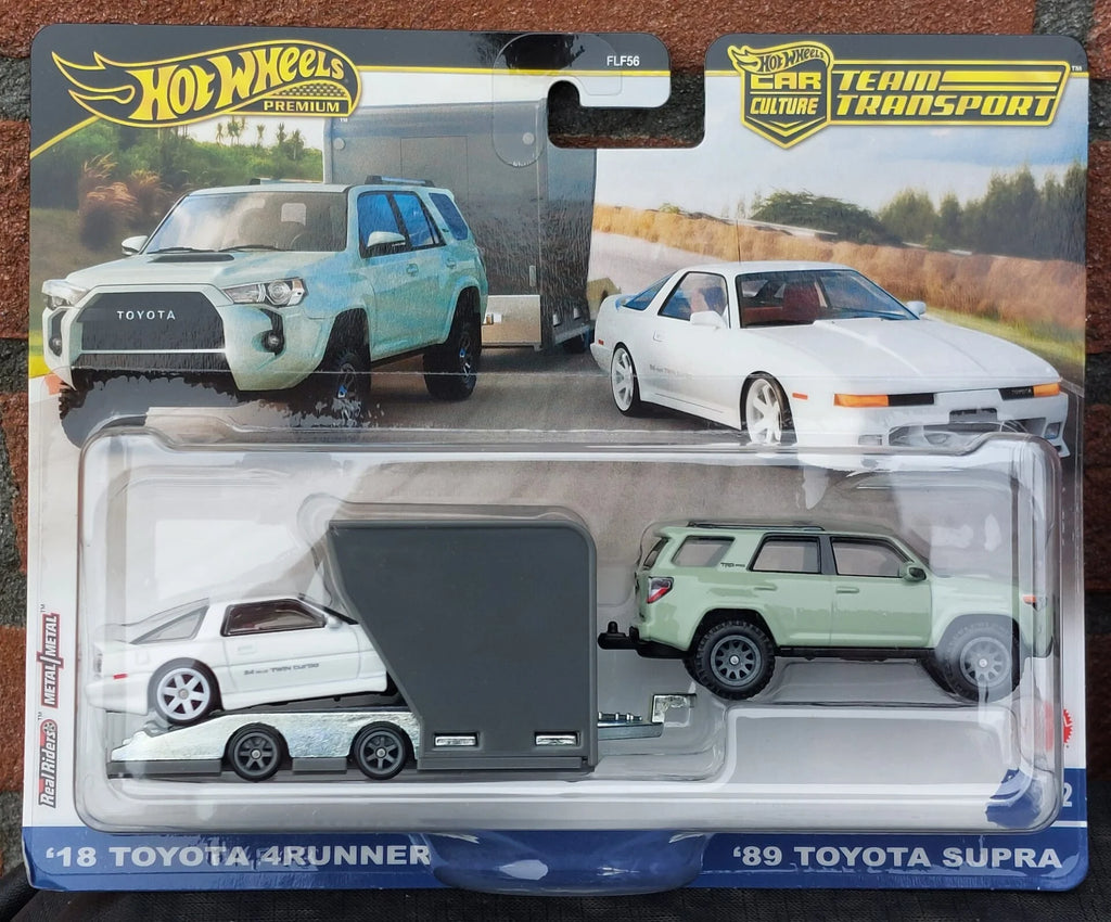 Hot Wheels Team Transport - #72 '89 Toyota Supra & '18 Toyota 4Runner