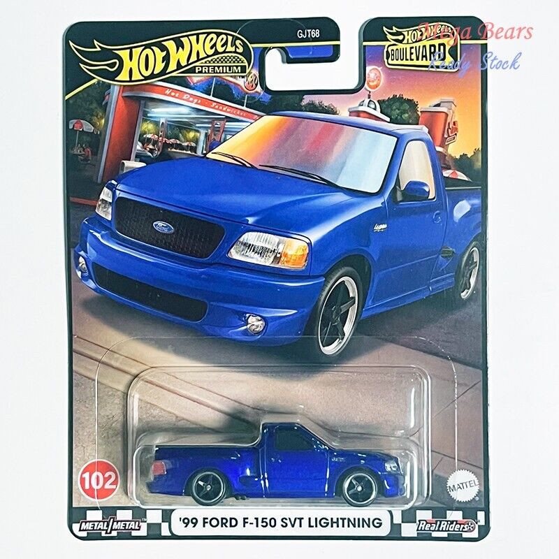 Hot Wheels Premium Boulevard - '99 Ford F-150 SVT Lightning (102)