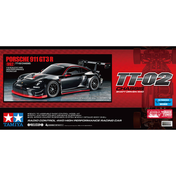 Tamiya 58745 - Porsche 911 GT3 R (TT-02) 1/10 RC Kit