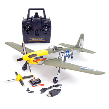 VOLANTEX P-51D MUSTANG GREEN - 500mm wingspan 4Ch Brushless met gyro RTF