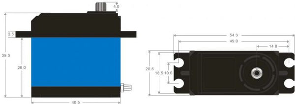 PowerHD LW-30MG - 30kg waterproof metall geared
