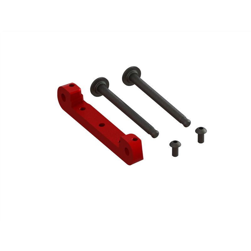 ARRMA ARA330659 - Front Upper Suspension Mount CNC Aluminum Red