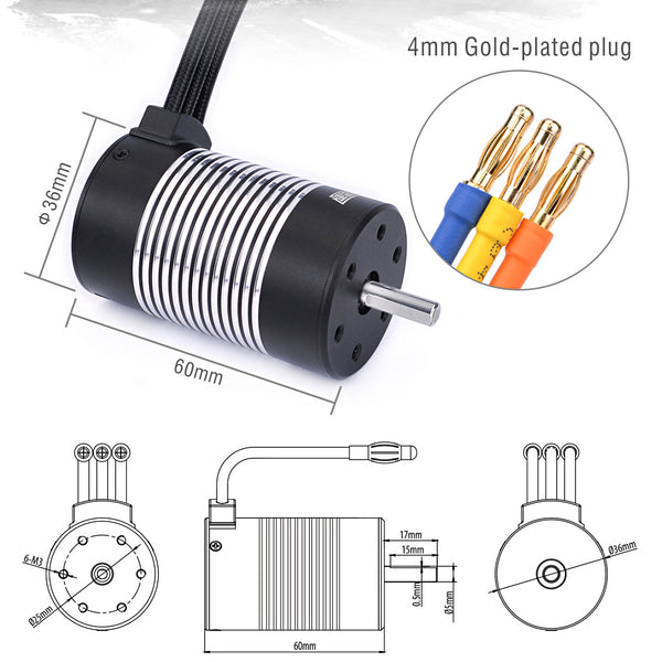 Rocket - 3660 brushless motor 3300kv