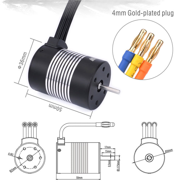 Rocket - 3650 brushless motor 3100kv
