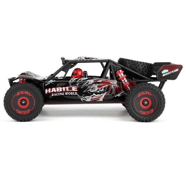 WLtoys 124016 (V2) 1/12 4WD Desert buggy RTR - zwart / rood